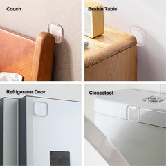 Door Stopper Wall Protector,Bumper Knobs Door Stops(6,Transparent) | Wall Shield