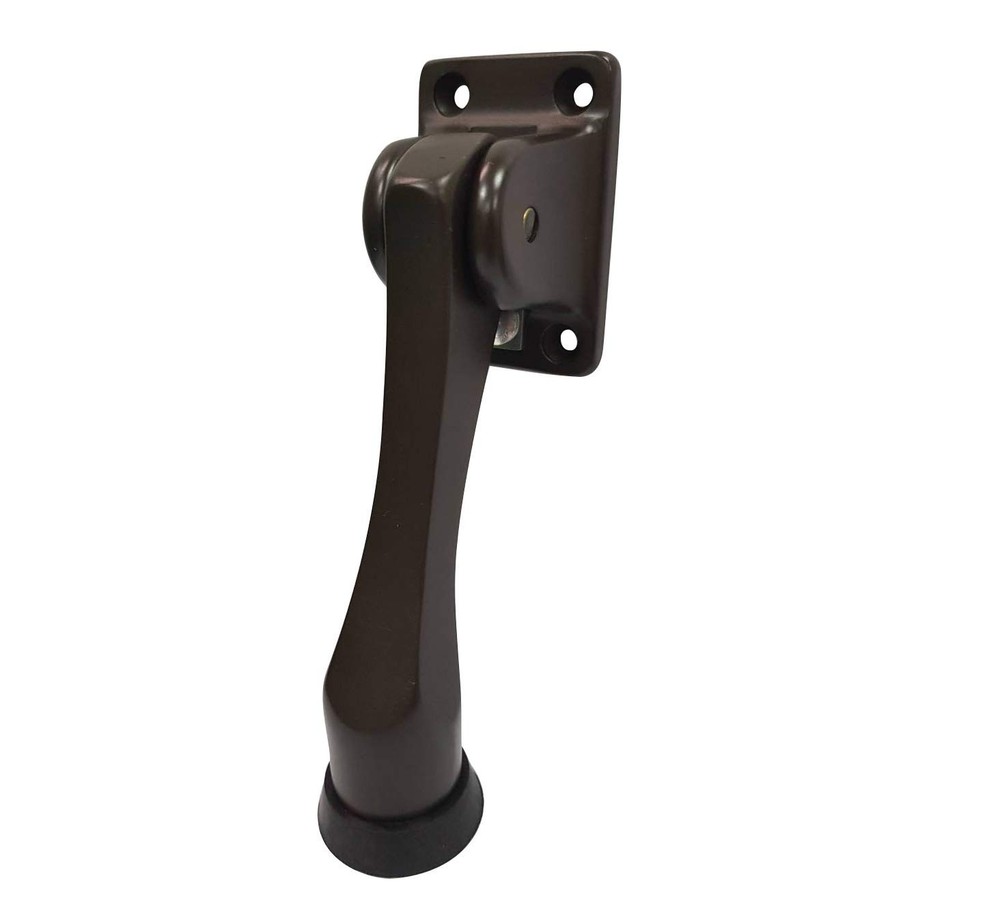 1 PCS 4 Inch Oil Rubbed Bronze Solid Brass Drop Down Door Stop US10B