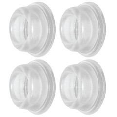 Door Stopper Wall Protector 4 Pack Clear Self Adhesive Rubber Door Bumpers. Pr
