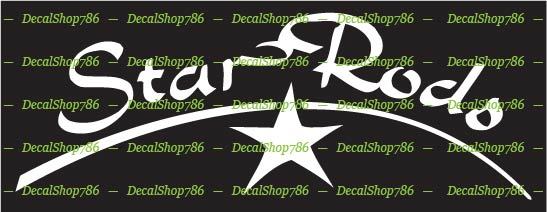 Star Fishing Rods – Outdoor Sports – Vinyl Die-Cut Peel N’ Stick Decal/Sticker