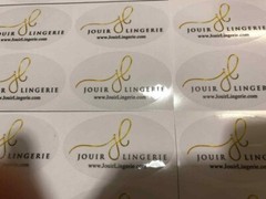 100 Custom Clear Stickers, Clear Labels transparent Stickers Bulk Print