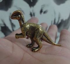 Vintage Style Solid Brass Dinosaur Statue Figurine Home Ornament Toy