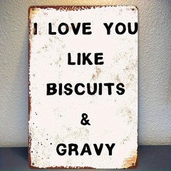 Food Themed Love Quote Metal Sign Retro Home Wall Art Decoration for Food Lovers