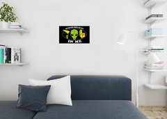 Aliens Believe In Me Funny Cool Wall Decor Art Print Poster 12×18