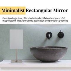 Aptations Mirror Image Minimalist Rectangular Free Standing Mirror