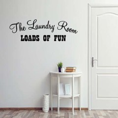 The Laundry Room Loads of Fun Home Decor Vinyl Wall art Decal VWAQ