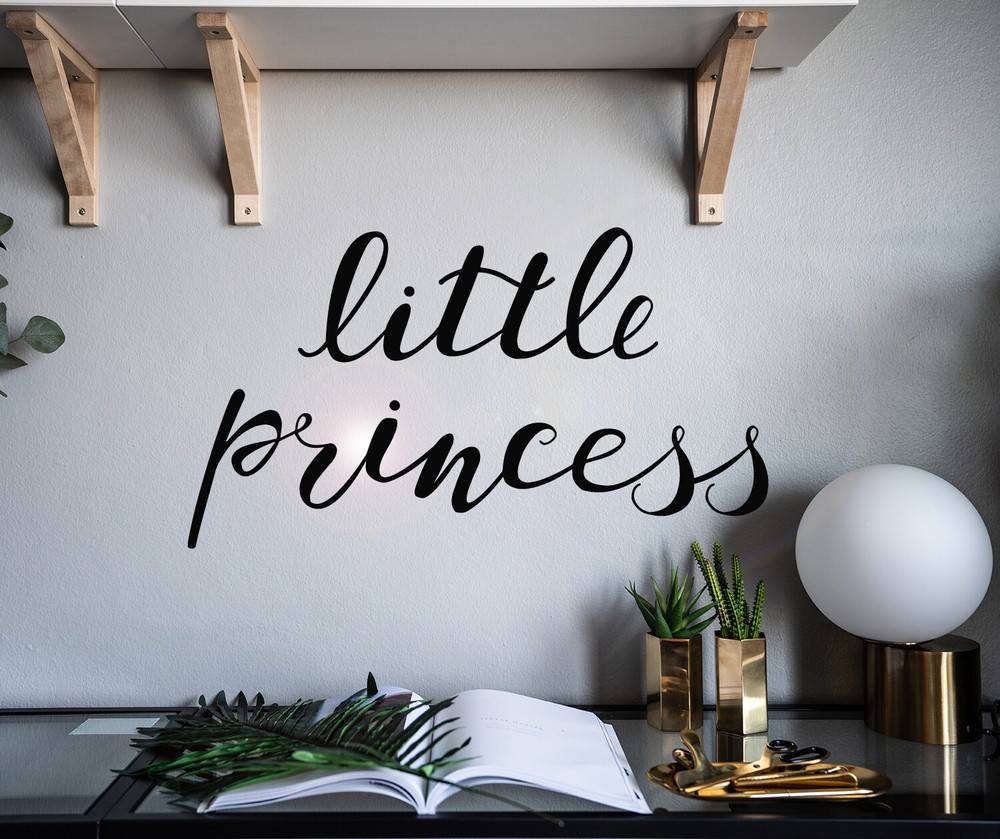 Vinyl Wall Decal Little Princess Girl Baby Room Stickers 22.5 in x 12.5 in gz049