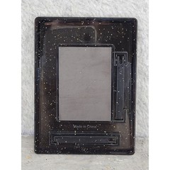 Black Gold Glitter Magnetic Acrylic Photo Frame Small 3×4 Stand Desk Locker
