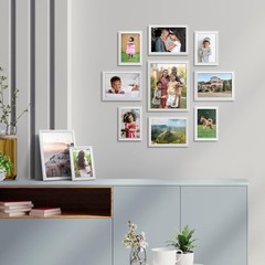 4×6 White Picture Frame with Easel Back for Vertical or Horizontal Display