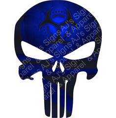 Biohazard Skull Vinyl Sticker/Decal different sizes and colors to choose from.