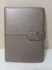 Cole Haan Silver Real Leather Travel Everyday Photo Frame Holder