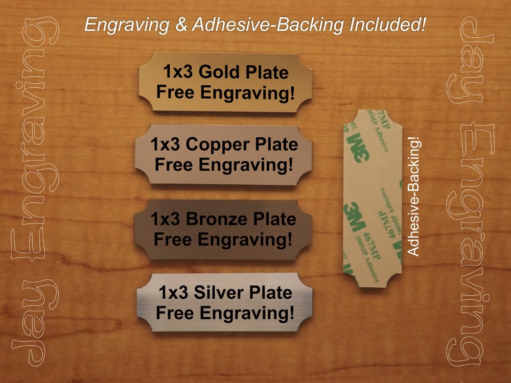 Personalized Engraved 1×3 Plaque  Sign Tag Artwork Urns Shadow Boxes Trophy USA