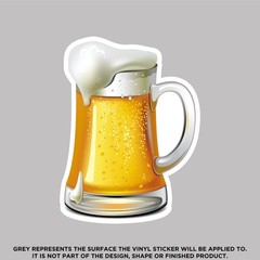 Pint Mug of Foamy Beer