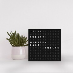 LED Word Desk Clock-7.8″ X 7.8″ X 2″- Powered by USB Cable -A Unique Gift Item