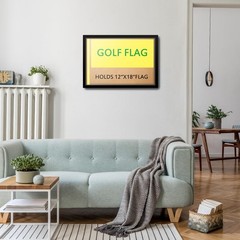 Compact Black Golf Flag Frames – 2 Pack for 12» x 18» Flags, 19.7» x 13.7