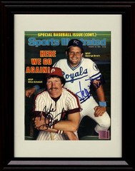 Mike Schmidt and George Brett Framed 8×10 Print – HoF at Third – 4/13/1981 SI