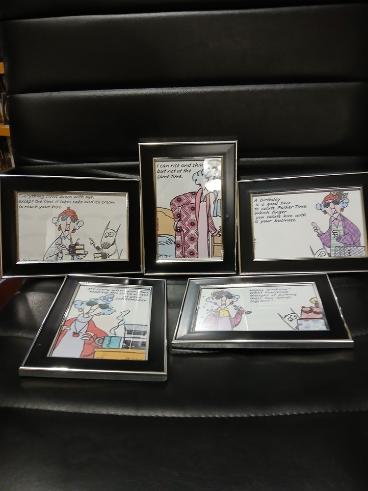 Set Of 5 Maude Sarcastic & Funny Sayings In 7.5″×5.5″ Picture Frames