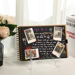 Acrylic Display Stands, 2 Pack Plate Holders, 9.8in Wedding Decor, Clear