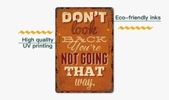 Watch Your Thoughts They Become Words Metal Tin Sign Quotes Plaque Wall Poster