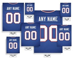 Buffalo Bills Football Jersey Print – Personalized Any NAME & NUMBER
