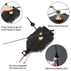 Quartz Mechanism Replacement Wall Clock Movement Music Chime Box Hands Motor Kit