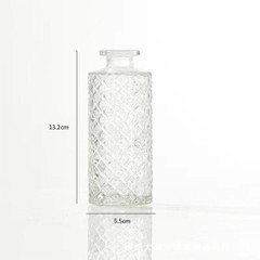 6PCS Same Small Flowers Vases for Mini Clear Glass Bud 6″L x 1″W x 7″H