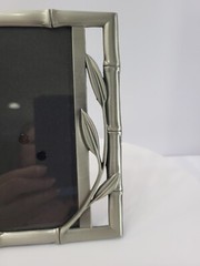 Bamboo Pewter Vertical or Horizontal 4×6 Inch Photo Frame