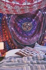 10 Pcs Wholesale Lot of Boho Hippie Mandala Tapestry Throw Wall Hanging Tapestry