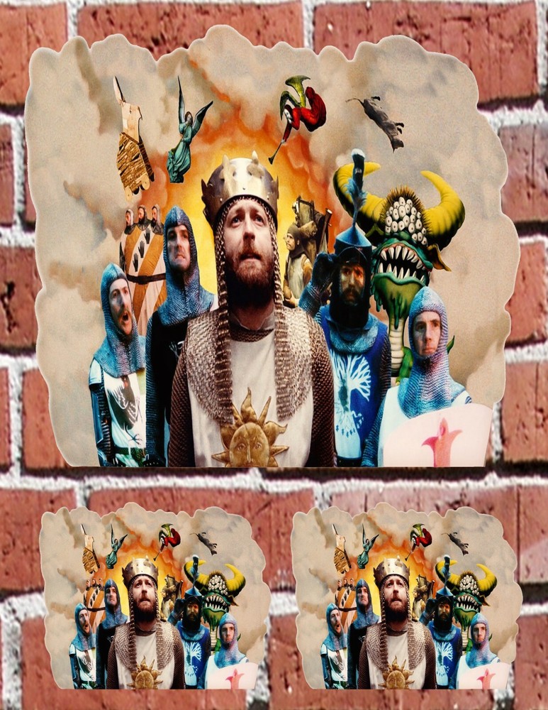 MONTY PYTHON – 7″ and 3″ DECAL STICKERS for HOME, SCHOOL, AUTO, LAPTOP, SKATE