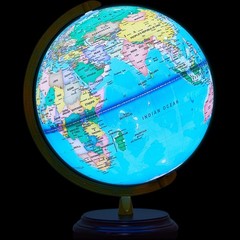 13» Illuminated World Globe for Adults 720°/360° Rotation Rewritable Kids Li…