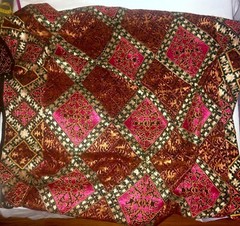 Handmade Afghan Shawl/Table Covering 86in x 42in