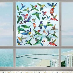 Large Anti Collision Window Decals for Bird Strikes, Stop Birds, 38 Pieces