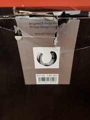 PHILIPPI Omega Design Stainless Steel Mirror Polished Vase 12×10″ New Old Stock
