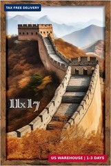 Picrit 11×17 Picture Frame, Photo Frame for Wall Mounting Display, Brown