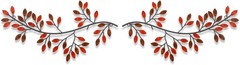 Rustic 2-Piece Leaf Wall Decor Set – Perfect for Indoor and Outdoor Spaces