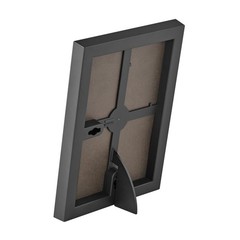 (4 pack) 5×7 Front Loading Tabletop / Wall Picture Frame, Black