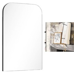 24″ x 36″ Infinity Mantle Mirror Black- Threshold™: Rust-Resistant, Wall Mount