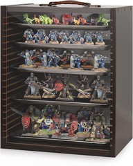Minifigures Display Case 40K Army Action Figure D&D Miniature Black Carrying Box