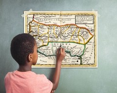 Negroland and Guinea Map 1736 West African American History Slave Trade Poster