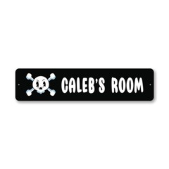 Punk Rock Kid Room Metal Sign