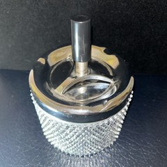 Crystal Diamonds Ashtray Portable Smokeless Stand Cylinder Fairy Silver Bling