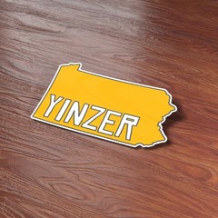 Yinzer Pittsburgh Sticker – Yellow PGH Pennsylvania Decal