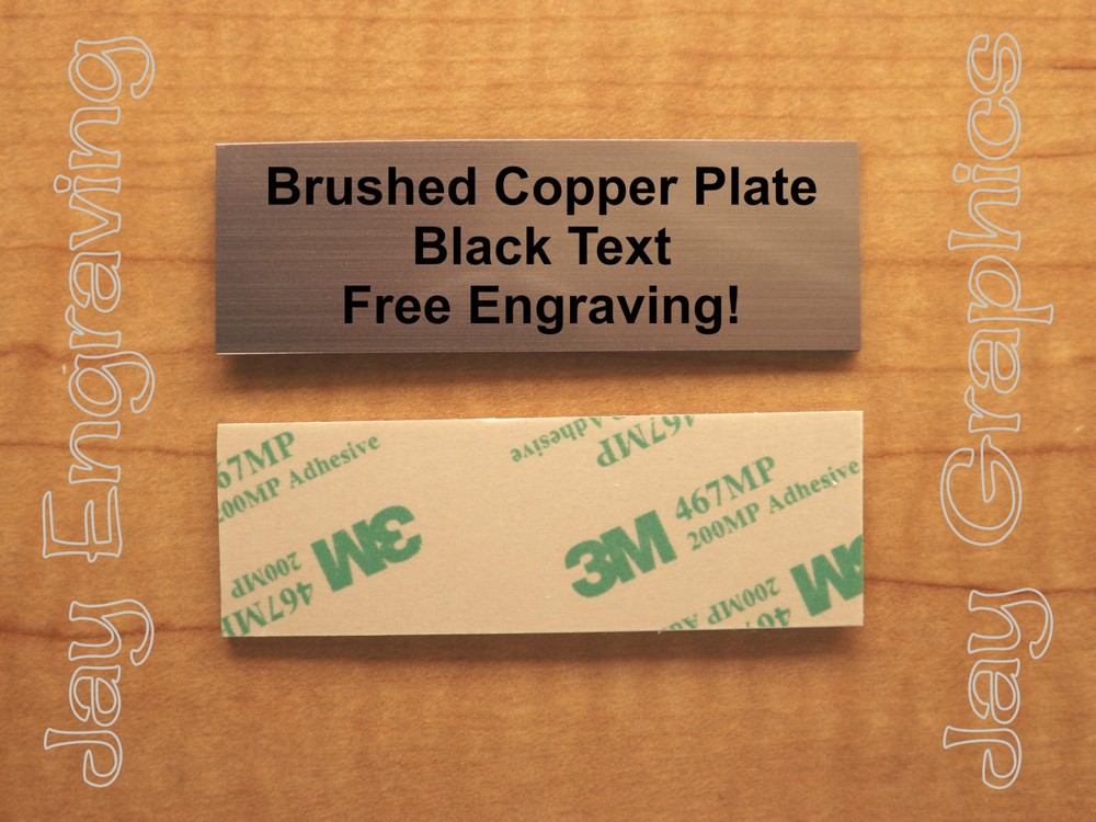Engraved 1×3 Copper Tag Sign Plate | Trophy Plaque Pet Urn Memory of Keepsake