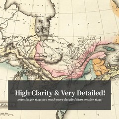 Old Map of Canada 1823 – Vintage Canada Art Wall Decor