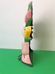 Cast Iron TULIPS Flowers Floral Bouquet DOORSTOP Colorful 9″ Shabby Chic Design