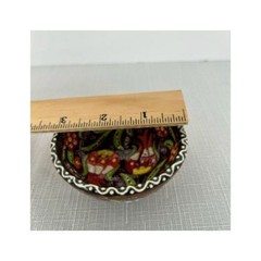 Authentic hand-painted Turkish ceramic bowl decorative trinket dish ring holder