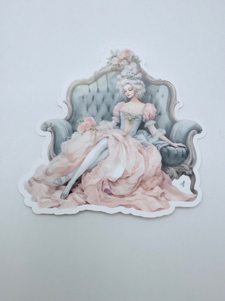 Brand New Gorgeous French Queen Marie Antoinette Sticker 3.5″ by 3.5″