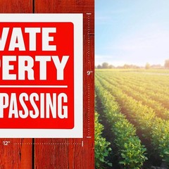 8 Pack Private Property No Trespassing Sign 9 x 12″ Weatherproof Water Resistant