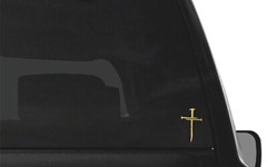 Nail cross Vinyl Decal Car Window Laptop Jesus Christ Christian Sticker