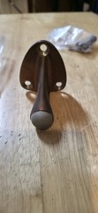 Vintage Oil Rubbed Bronze Wall Mount Door Stop Rubber Bumper NOS Hardware Replac